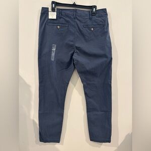 Sun Stone Men’s Slim Straight Chino Size 33 Men's Navy Pants